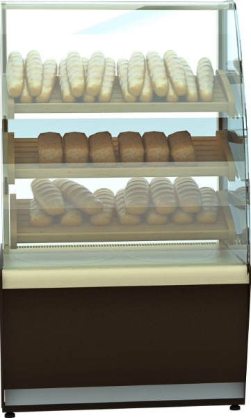 Витрина хлебная K70 N 0,9-2 Bread FLANDRIA цвет по схеме (без стекла) в 